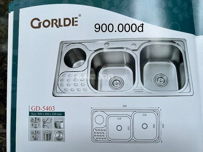 Thanh lý chậu rửa chén inox hiệu Girlde