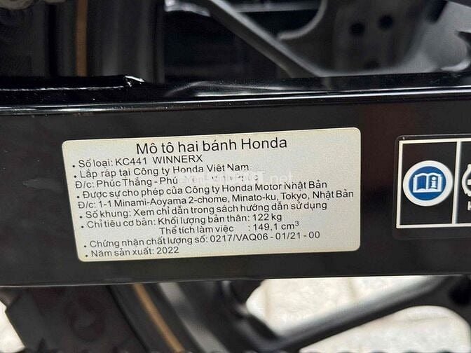 Honda Winner X V3 ABS 2022 máy zin Bao hồ sơ