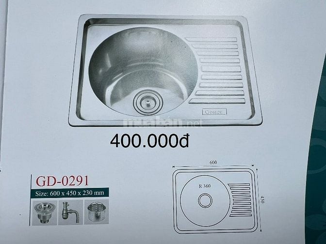Thanh lý chậu rửa chén inox hiệu Girlde
