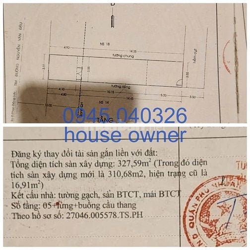 BÁN NHÀ 2 MẶT TIỀN NGUYỄN VĂN ĐẬU - ĐANG CHO THUÊ NGUYÊN CĂN