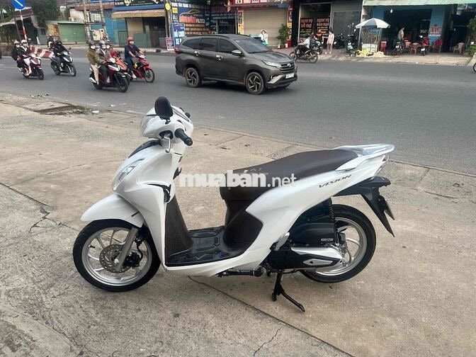 Honda Vision 2021 Smartkey Trắng bán trả góp