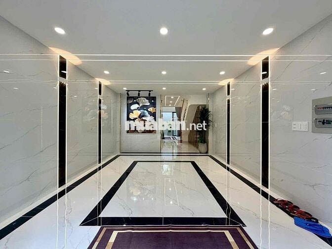 NHÀ NGUYÊN CĂN 1 TRỆT 1 LỬNG 4 LẦU GARA XE HƠI HẺM OTO FULL NỘI THẤT