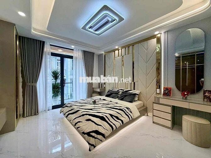 NHÀ NGUYÊN CĂN 1 TRỆT 1 LỬNG 4 LẦU GARA XE HƠI HẺM OTO FULL NỘI THẤT