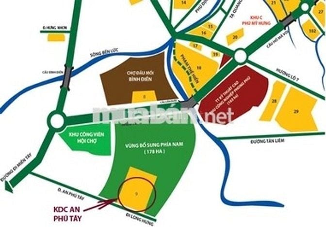 Cần bán đất nền 160m² giá rẻ 5 tỷ 6 8D bán nền An Phú Tây Bình Chánh
