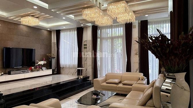 Bán biệt thự Đường 17 An Phú, Thủ Đức, 200m², hầm 2 tầng, giá 75 tỷ