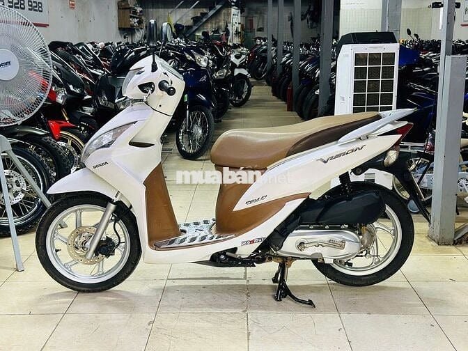 XE MÁY THỊNH PHÁT-HONDA VISION TRẮNG MÁY ÊM CHẤT