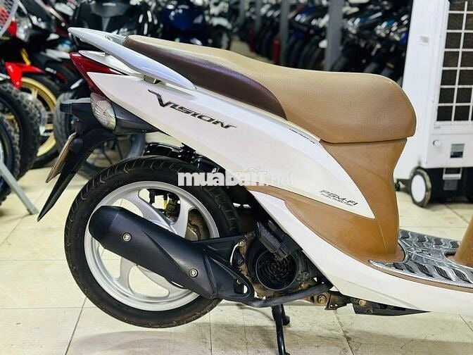 XE MÁY THỊNH PHÁT-HONDA VISION TRẮNG MÁY ÊM CHẤT