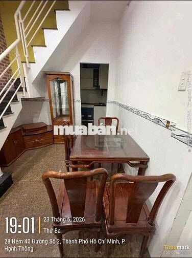 Cho thuê nhà nguyên căn.2pn2wc Đường số 2,p3,Gò Vấp