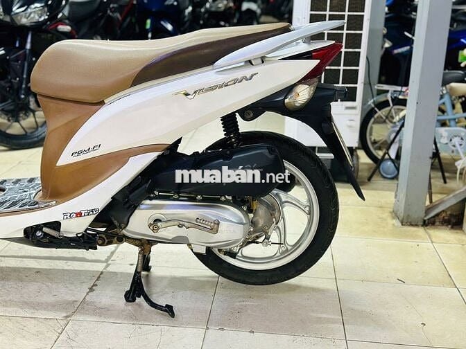 XE MÁY THỊNH PHÁT-HONDA VISION TRẮNG MÁY ÊM CHẤT