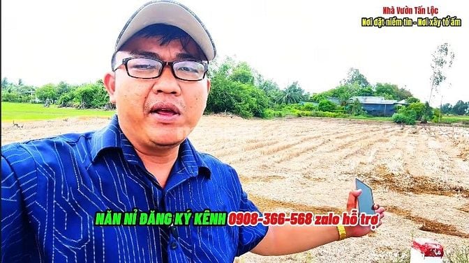 Cần tiền bán miếng đất 1552m2 tại Xã Tân Lân H Cần Đước Long An