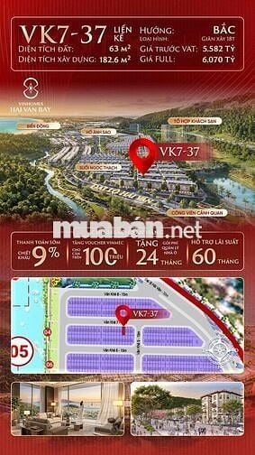 Bán căn đẹp dự án Hải Vân bay Vinhome