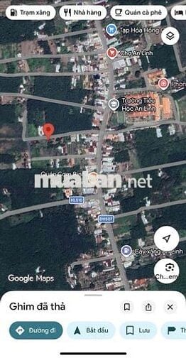Đất thổ cư mặt tiền đường nhựa đội diện trường học An Linh