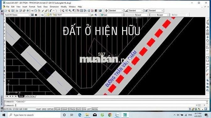 BÁN GẤP LÔ ĐẤT 2 MẶT TIỀN ĐƯỜNG TRẦN VĂN CHẨM SHR GIÁ CHỈ 750TR