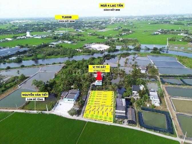 Cần bán lô đất 163m2 thổ cư Mặt tiền ô tô, xây tự do , khu dân đông