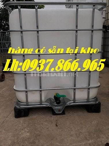 Thùng chứa dung dịch lỏng cỡ lớn, thùng ibc, tank có khung thép hàng c