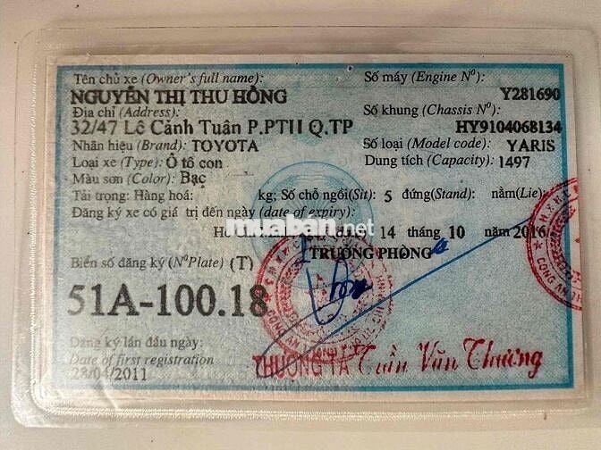 Toyota Yaris số tự động nhập khẩu chính chủ
