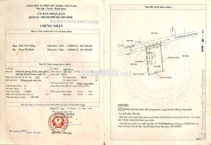 CHINH CHỦ CẦN BÁN NHÀ CẤP 4 NGUYÊN CĂN TX52