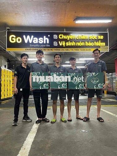 CÔNG TY GOWASH CẦN TUYỂN 4 NHÂN VIÊN RỬA XE MÁY