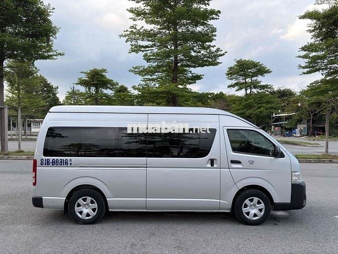 🔴 Toyota Hiace 2017 16 chỗ Bạc xe zin all rất đẹp