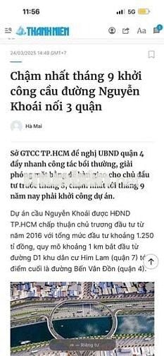 ĐẤT THỔ CƯ HIỆN HỮU 240M2 - NGANG 7.5M - TRỤC BẾN VÂN ĐỒN QUẬN 4