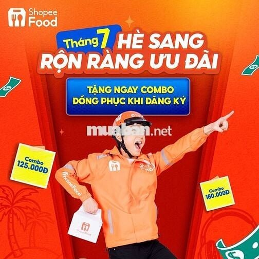 [HÀ NỘI] TUYỂN DỤNG TÀI XẾ SHOPEEFOOD THÁNG 07