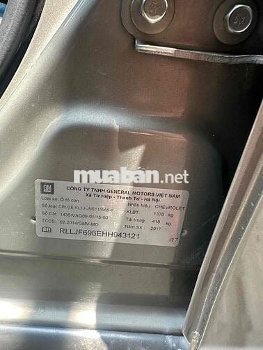 Chevrolet Cruze LT 2017 Vàng cát Số sàn