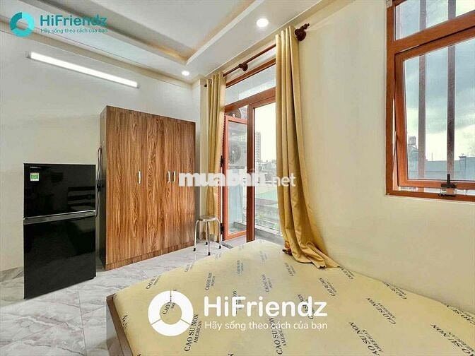 STUDIO BAN CÔNG FULL NỘI THẤT THANG MÁY NGAY TRUNG TÂM