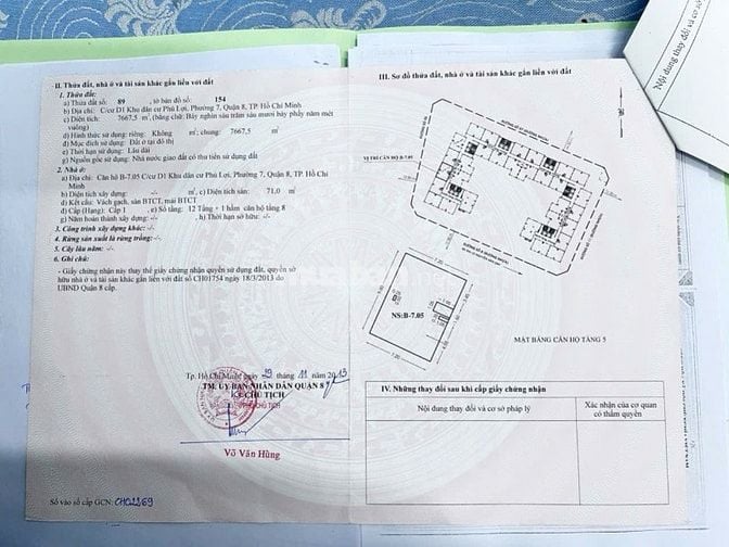  CC D1 KDC Phú Lợi P7Q8 2PN 71m SHR tặng hết NT, NH hỗ trợ 1,8tỷ MG 1%