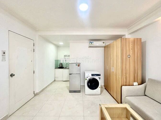 Studio cửa sổ trời 30m2 siêu rộng thoáng - Cao Thắng 5p tới Bùi Viện 