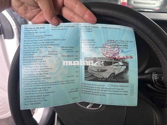 Hyundai Grand i10 2022 bản full Số tự động Trắng