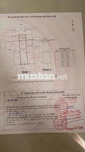Bán nhà 1 trệt 1 lầu, 72,1m² (4x18m), sổ hồng riêng, Tân Kiên - Bình C