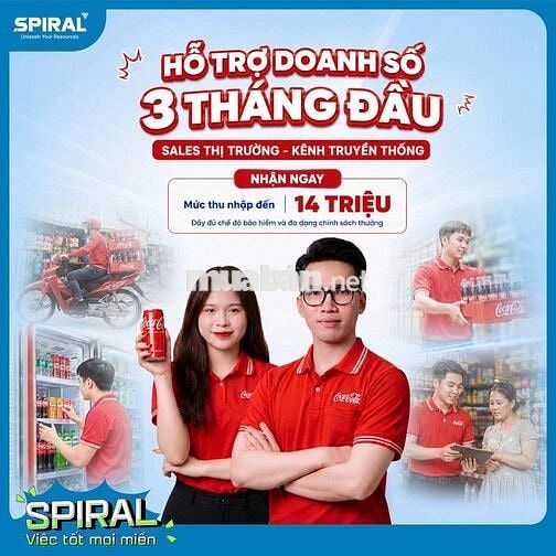 [TÂN PHÚ] TUYỂN SALES THỊ TRƯỜNG COCA-COLA