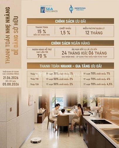 🔥 CHỈ CÒN DUY NHẤT 1 CĂN 2PN GIÁ 1,7 TỶ ĐÃ BAO GỒM VAT – NHẬN NHÀ CUỐ
