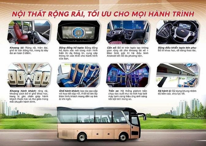 XE KHÁCH SAMCO 29 CHỖ NGỒI NEW 2026