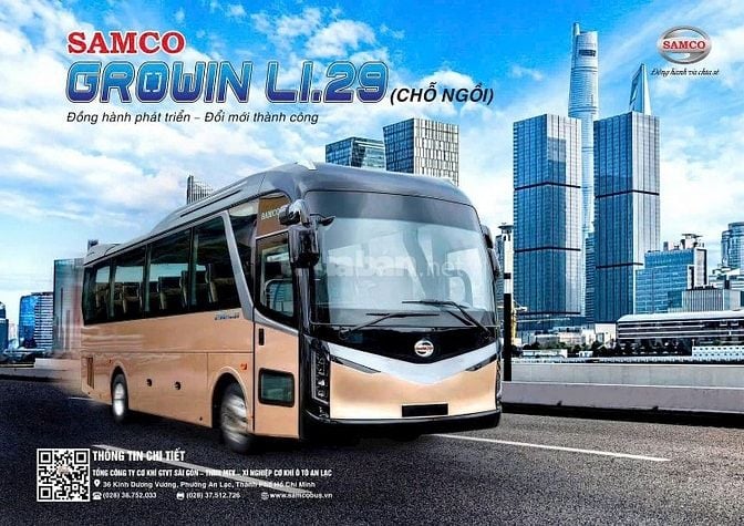 XE KHÁCH SAMCO 29 CHỖ NGỒI NEW 2026