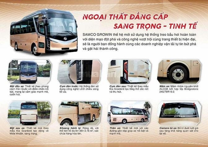 XE KHÁCH SAMCO 29 CHỖ NGỒI NEW 2026