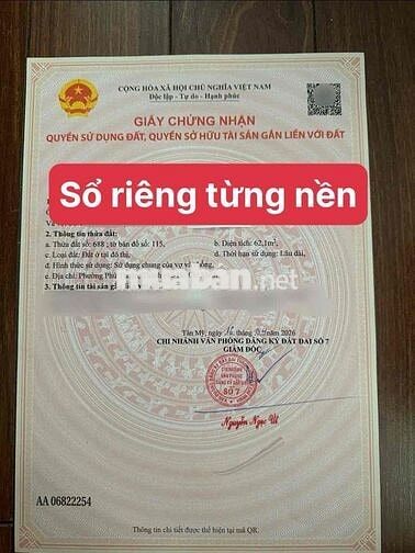 ĐẤT THỔ CƯ - ĐƯỜNG NHỰA - GẦN PHÚ MỸ HƯNG - Q7