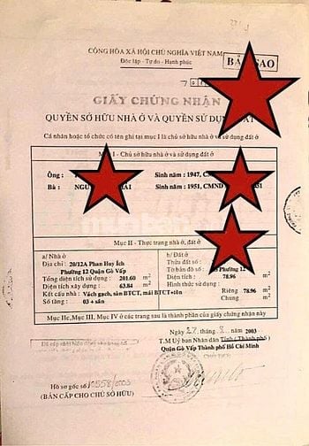 Bán nhà rộng 3 lầu (4,2x19) 269/22 Phan Huy Ích, Phường 14, Gò Vấp 