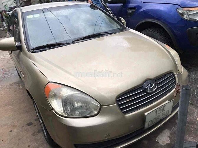 Hyundai Verna 2008 Số sàn Vàng cát
