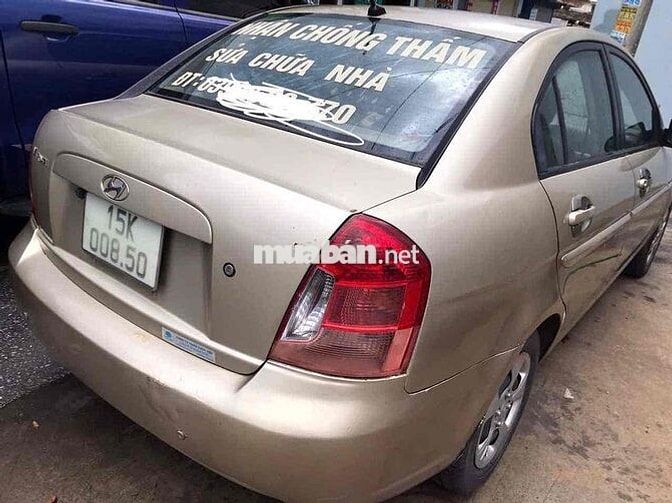 Hyundai Verna 2008 Số sàn Vàng cát