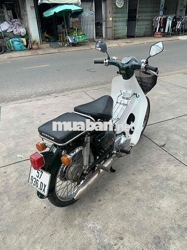 Honda Cub 86 50cc Xanh Trắng xe có đề
