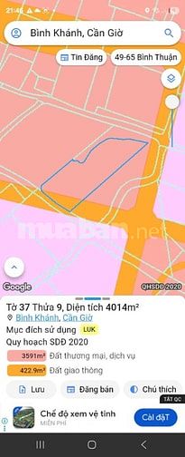 bán đất khu mỏ chim, bình khánh, chân cầu cần giờ