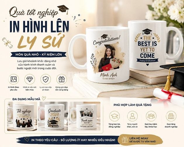 [XƯỞNG IN] In Ly Sứ Theo Yêu Cầu HCM – In Hình Trên Ly – Nhận Lẻ 1 Cái