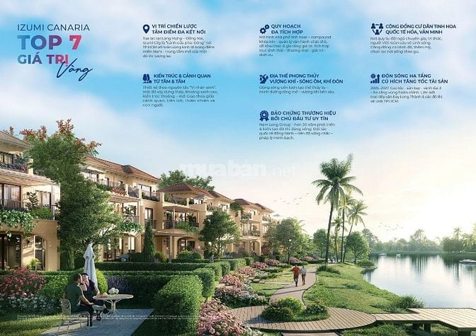 Bán biệt thự Song Lập View Sông dự án Izumi City 12x20.5 giá 17 tỷ