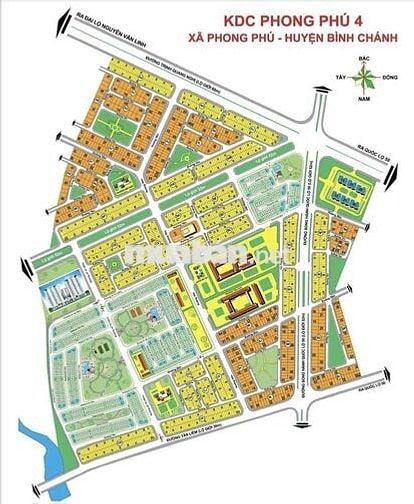 bán đất nền khu dân cư phong phú 4, bình chánh