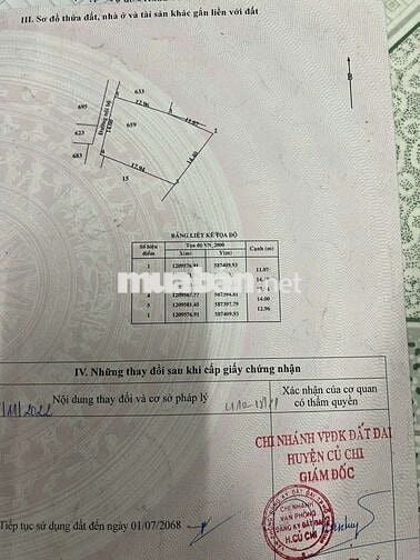 Bán 300m2 đất nông nghiệp trong khu dân cư Tân Phú Trung - đường ô tô