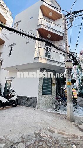 Nhà trệt 2 lầu. Đường 5M, góc 2 mặt tiền, thông 2 chiều - Sổ hồng ĐSH