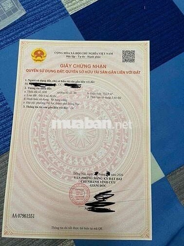 ĐẤT FULL THỔ CƯ, CÁCH MẶT TIỀN 50m, FULL THỔ CƯ