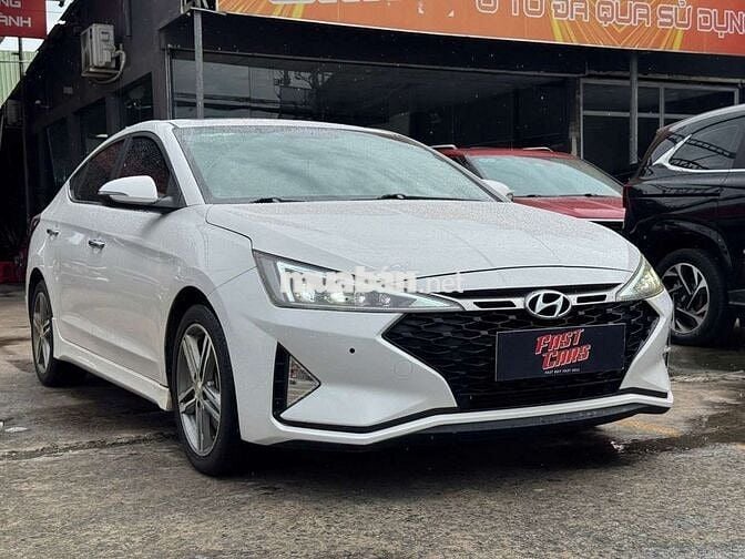 Hyundai Elantra 2019 1.6 Turbo, màu trắng,8v7 km