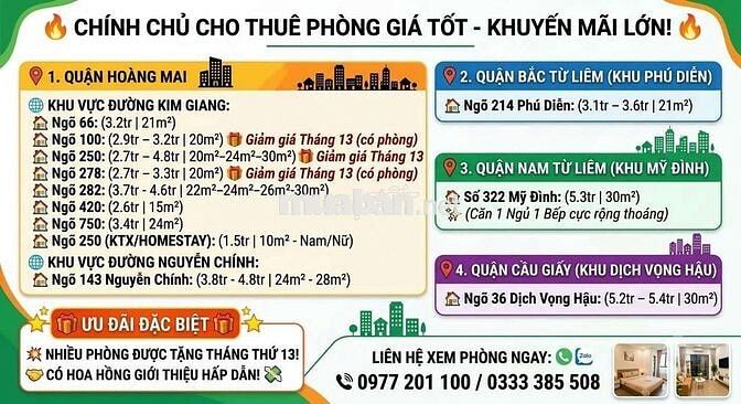 🎉 PHÒNG TRỌ STUDIO (CÓ GÁC RỘNG RÃI) TẠI ĐƯỜNG NGUYỄN CHÍNH, HOÀNG MAI